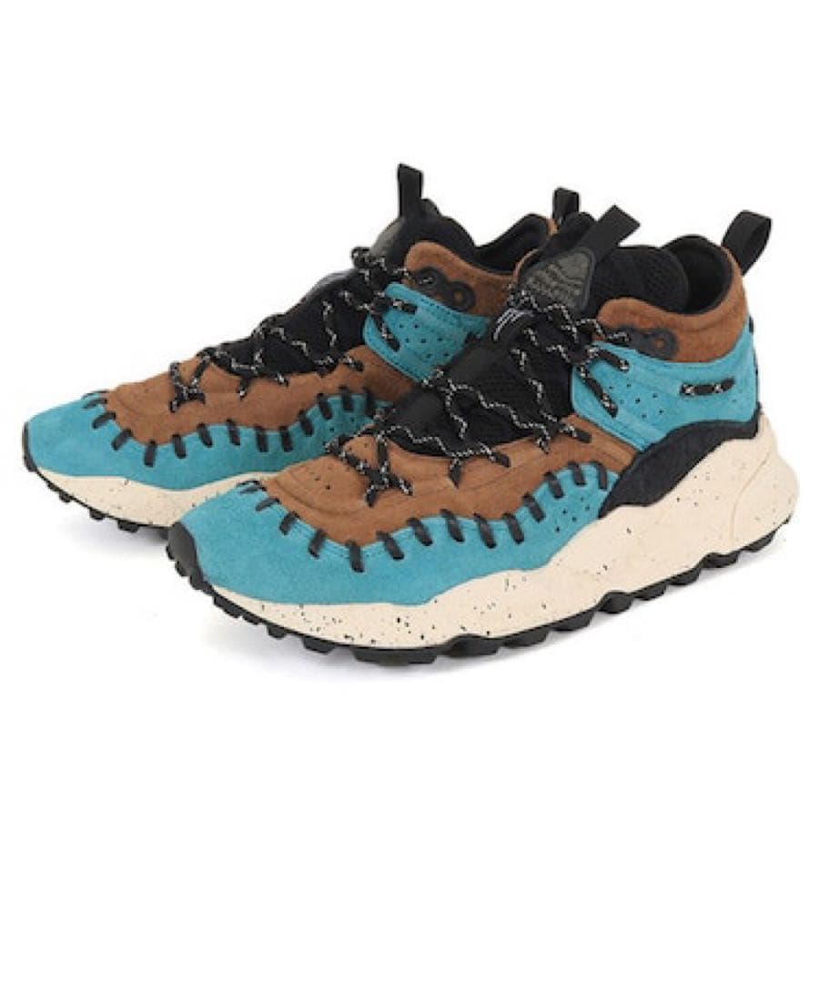 フラワーマウンテン モヒカン ターコイズ/ダークブラウン 27.5cm