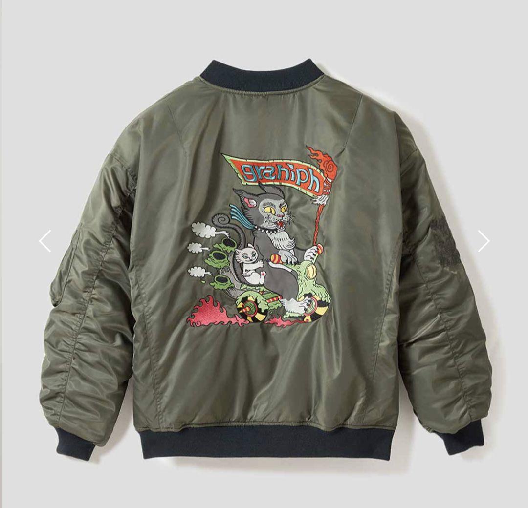 グラニフ 石黒亜矢子 バイカーキャット｜MA-1 完売品 - メルカリ