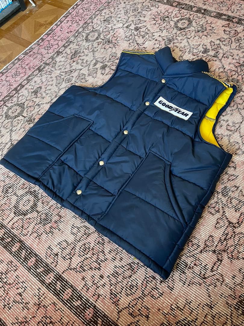 70s GOODYEAR グッドイヤー ビンテージ レーシング ベスト xl - メルカリ