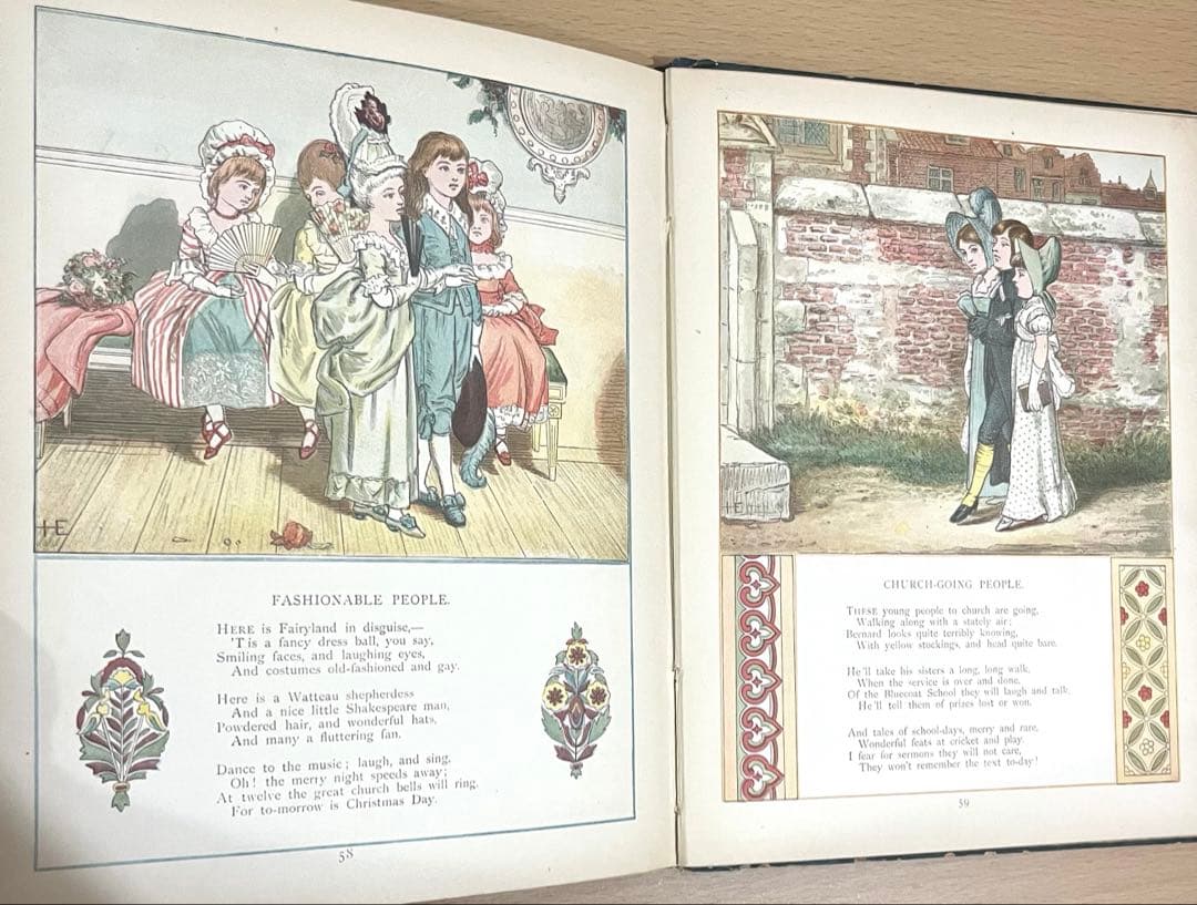 No342希少 アンティーク 古書 洋書 絵本 ビクトリアン 児童書 プリンセス