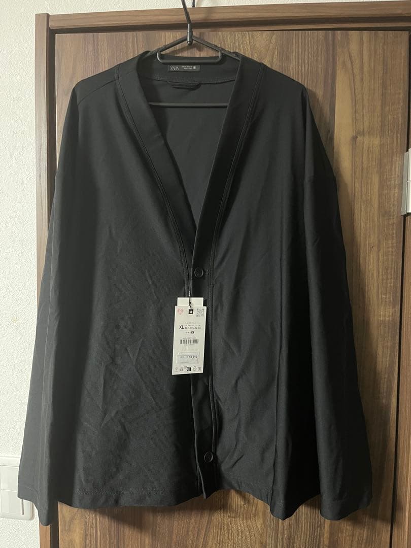 ZARAテクニカル リラックスフィットブレザー ブラックザラカーディガン