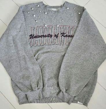 CADUNE カデュネ maison no.8 パール付きスウェット グレー - メルカリ