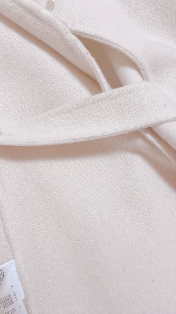 CELFORD ホワイト ケープコート　ファーティペットケープ　FREE