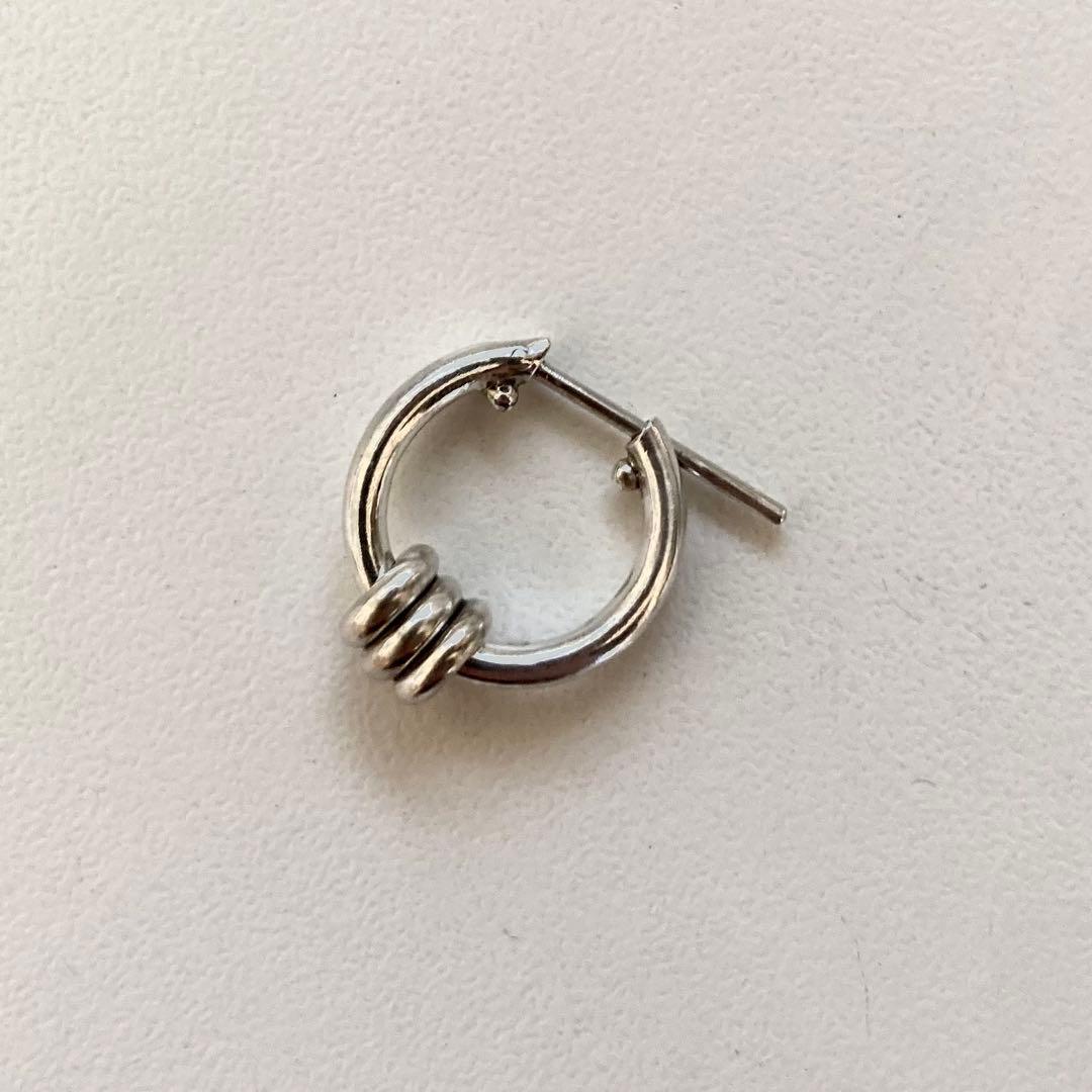 片耳 ノーブランド シルバー925 16mm ヤマト着用 登坂着スピネリ