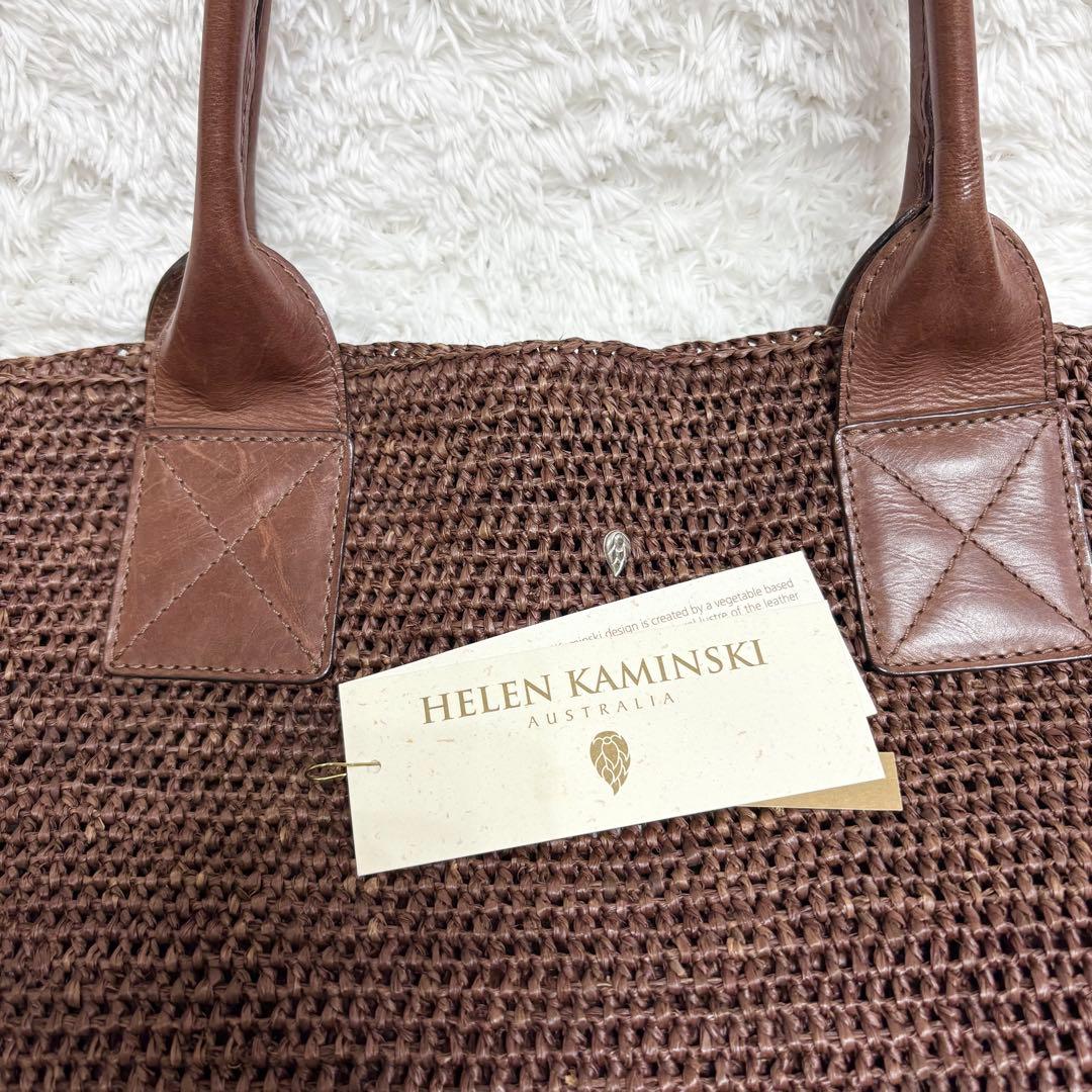 ヘレンカミンスキー ラフィア トートバッグ レザー VIENNA - メルカリ