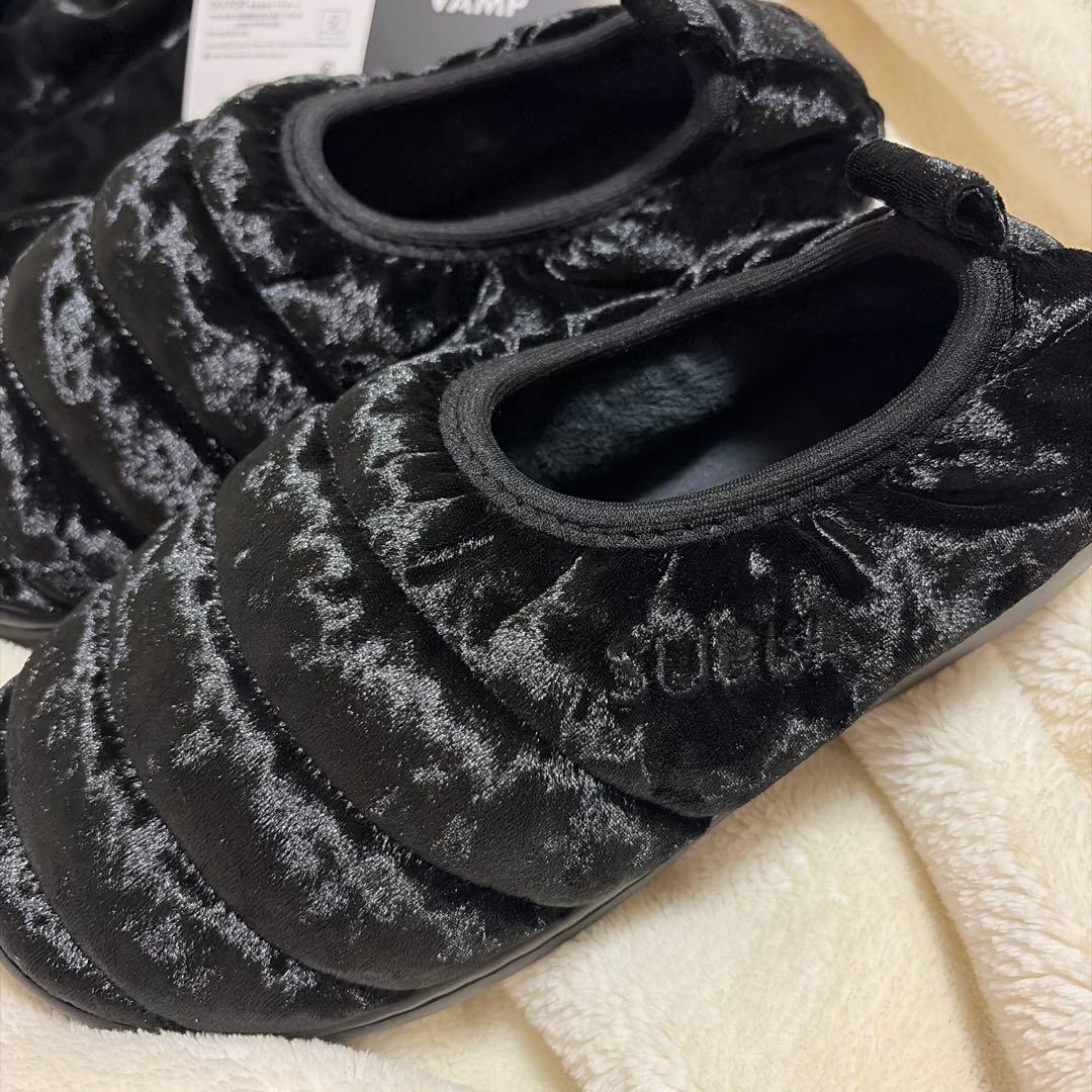 SUBU サンダル ベロア ブラック 23cm〜24cm - メルカリ