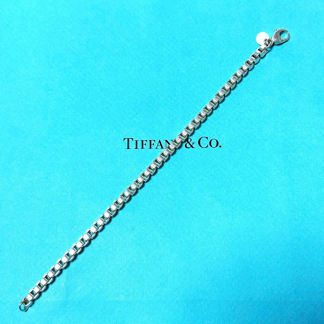【美品】18.5cm ティファニー ベネチアン ブレスレット シルバー925