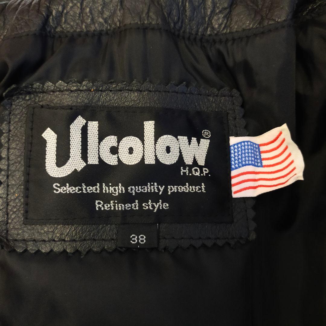ULCOLOW 牛革 シングルライダースジャケット 38サイズ