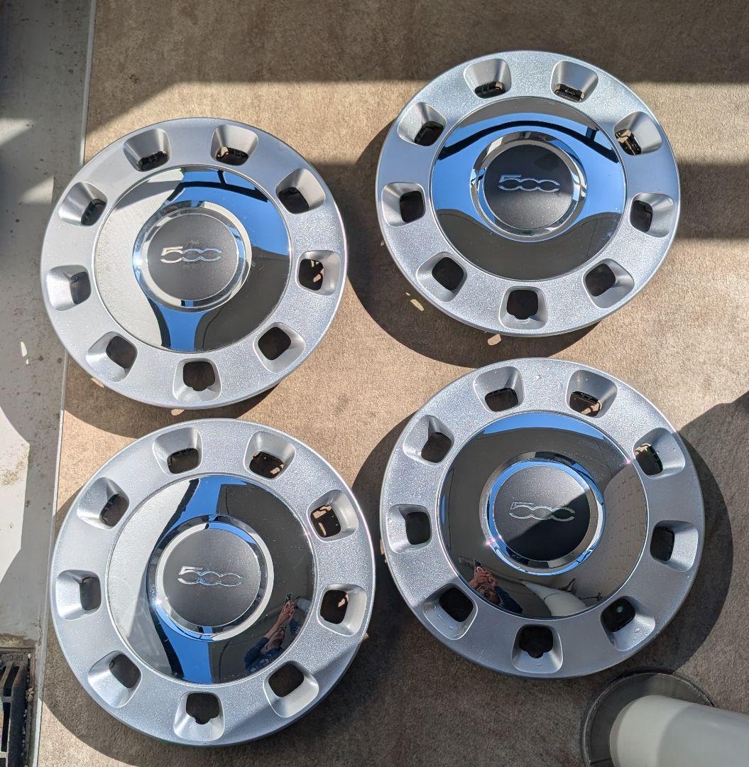 美品】フィアット500 純正ホイールキャップ 14インチ 4個セット - メルカリ