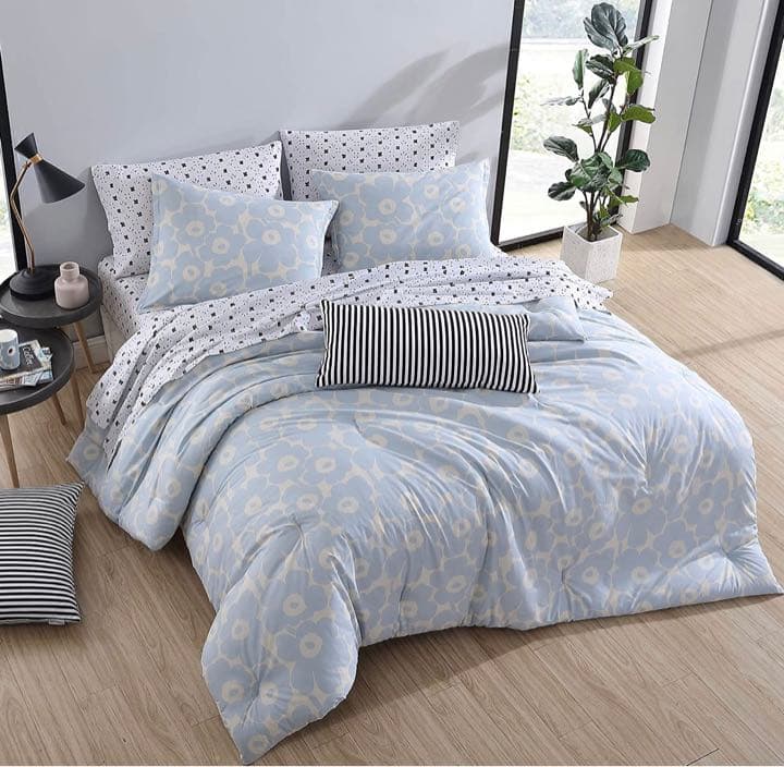 マリメッコ 布団カバー 枕カバー セット シングル twin ブルー - メルカリ