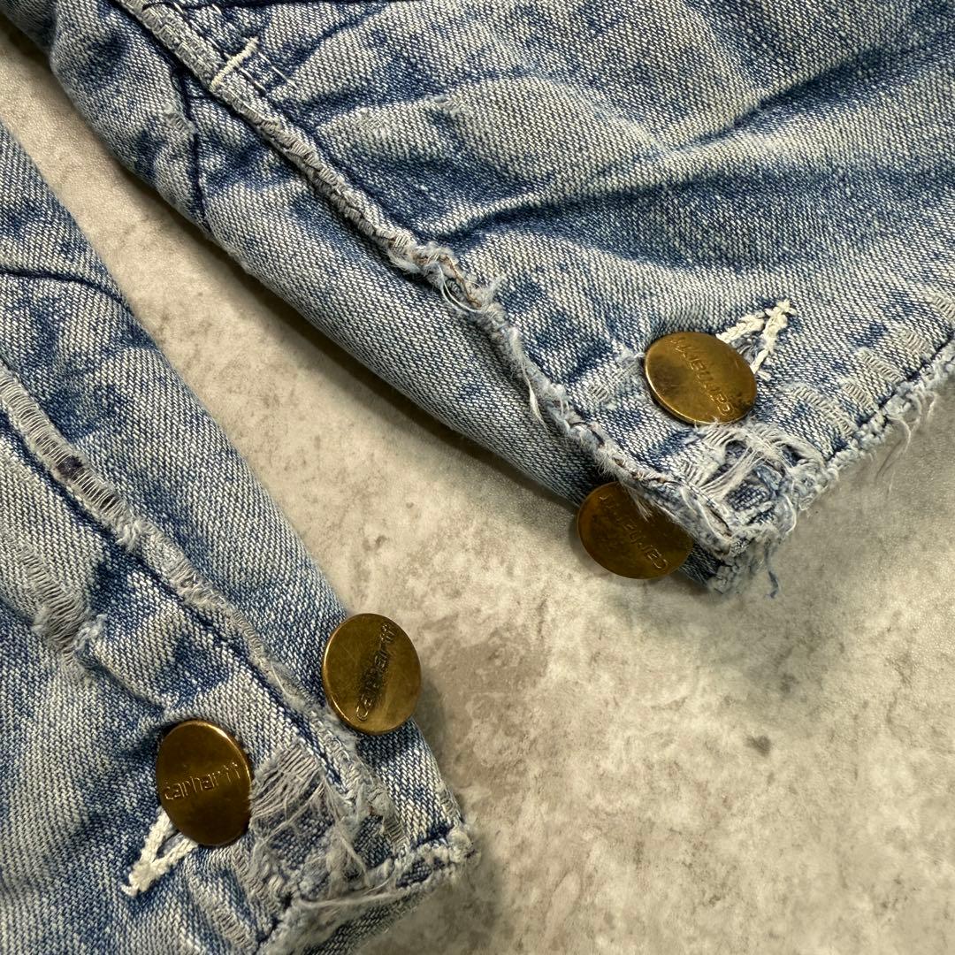 超希少60s□カーハート【L】チョアコート カバーオール デニム