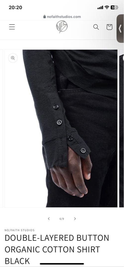 NO/FAITH STUDIOS ダブルレイヤードボタンロングスリーブ - メルカリ