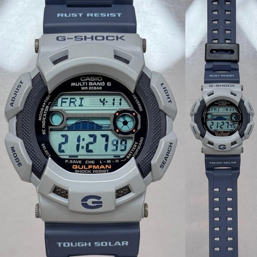 極美品 G-SHOCK GW-9110ER ガルフマン 電波ソーラー ネイビー - メルカリ