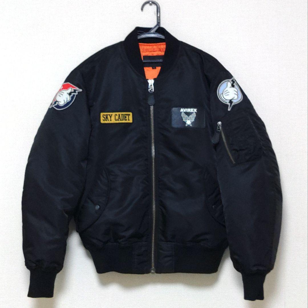 AVIREX×Disney MA-1 公式コラボ ミッキーマウス【ブラック☆L】 - メルカリ