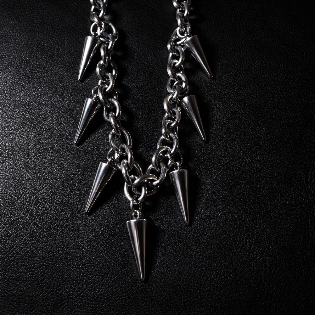 archive spike silver necklace opium 00s - メルカリ