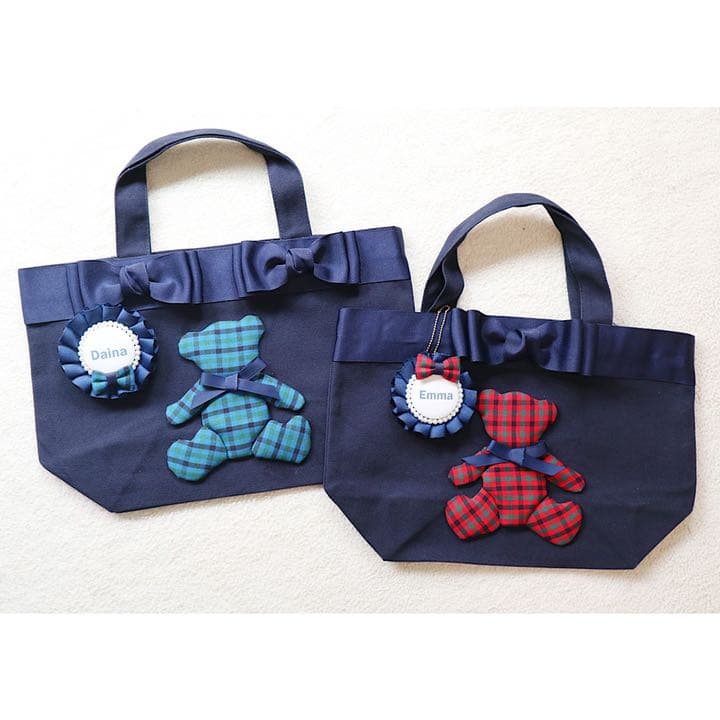 ◇ファミリア風 アップリケ ミニトート バッグ - メルカリ