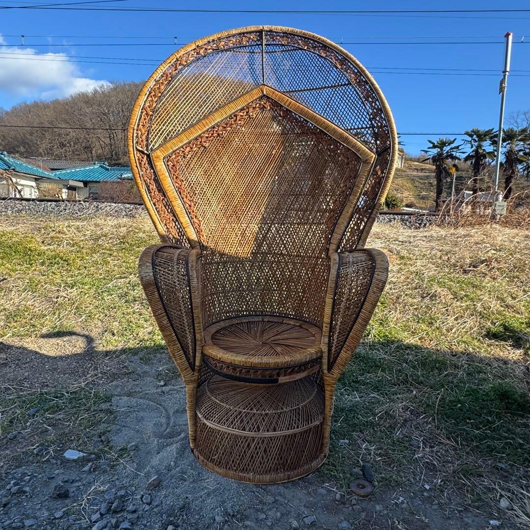 ピーコックチェア 籐家具リゾートエマニエルチェア ラタン アンティーク レトロ 楽天市場】【受注生産商品】インテリア イス チェア 椅子 ピーコック