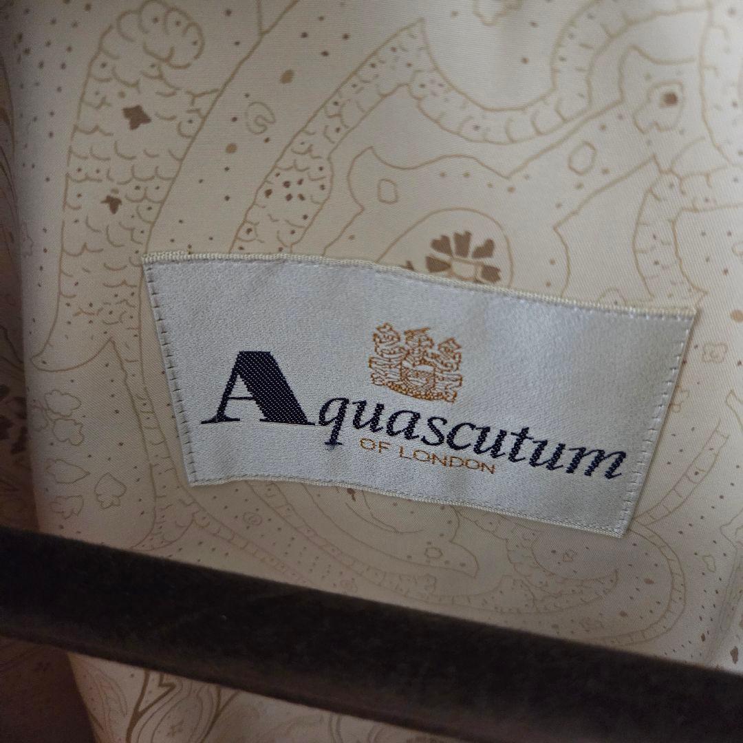 【Aquascutum】 コート ライトベージュ 9号 アクアスキュータム