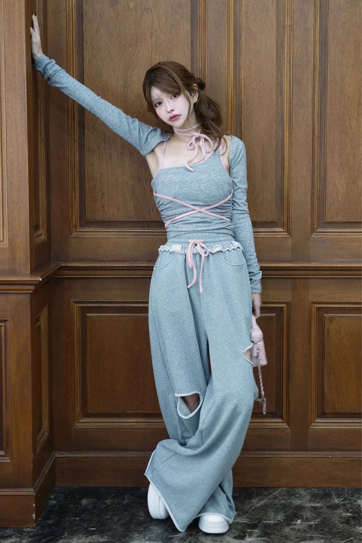 Randy バイカラーストリング3ピースセットアップ - メルカリ