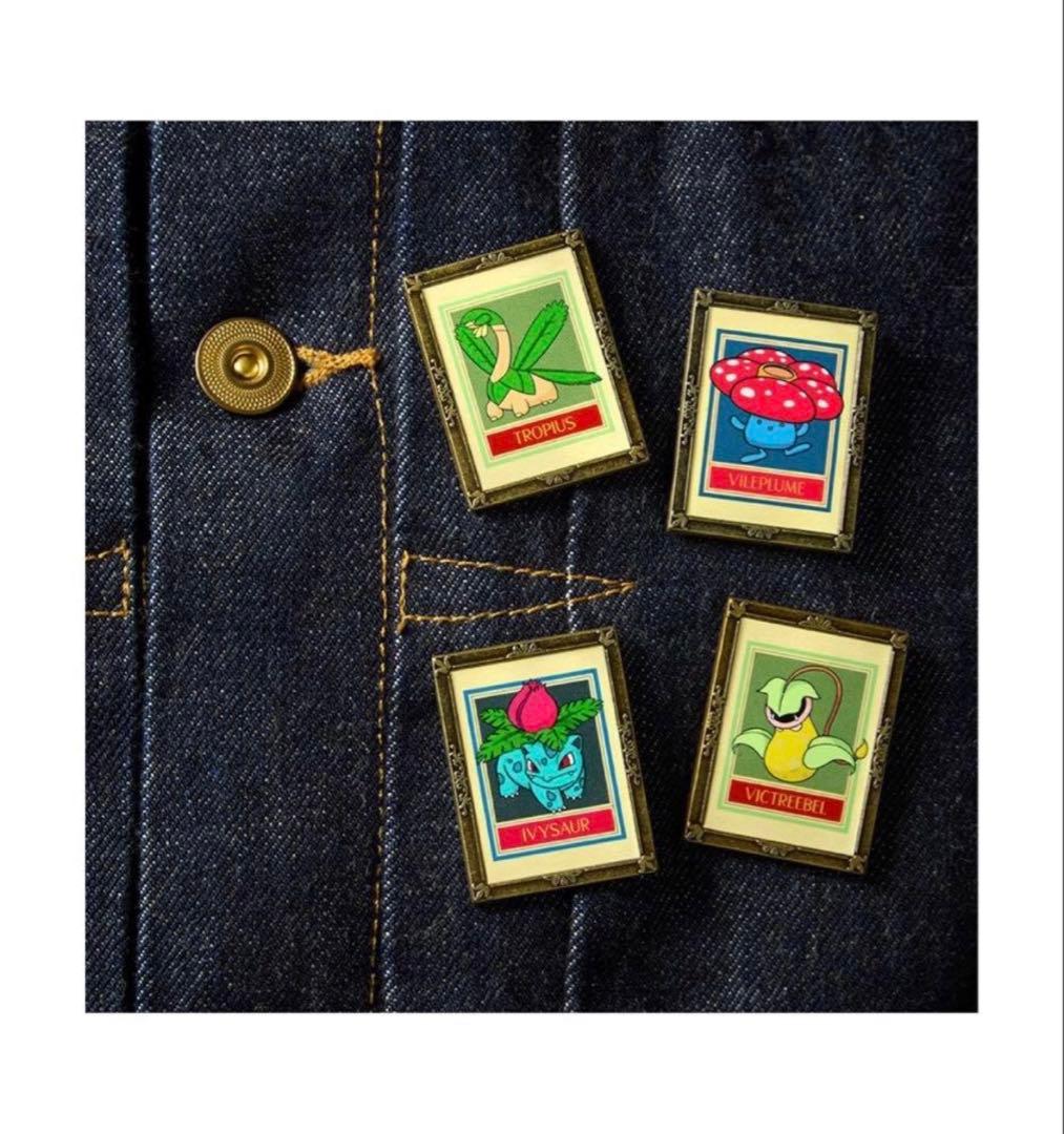 ポケモン30周年 ロンドン自然史博物館コラボ ピンバッジ 4個セット