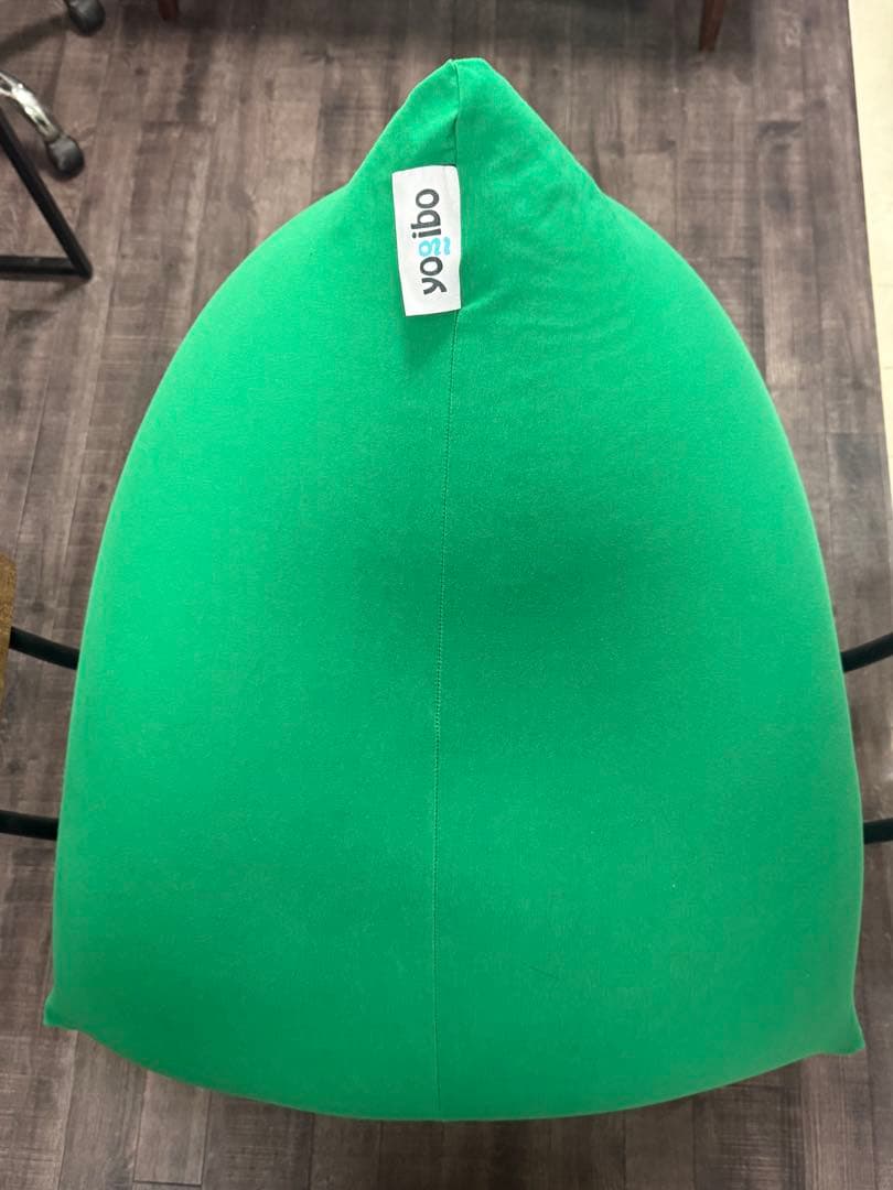 yoitobo ビーズクッション 緑　新品カバー付 公式】おすすめのビーズクッション！へたりを感じにくくなる