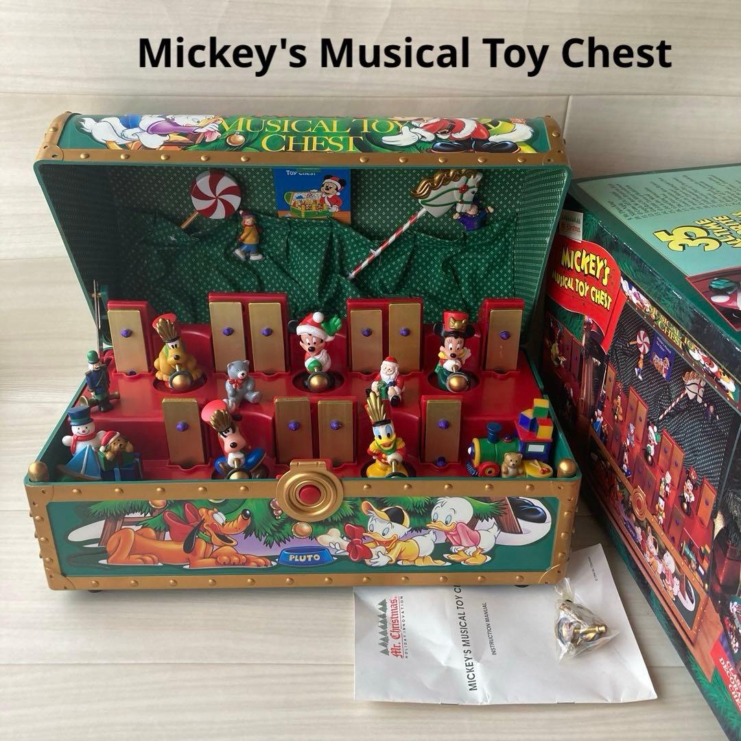 ディズニー ミッキーズ ミュージカル トイチェスト アンティーク好き必見！MICKEY'S MUSICAL TOY CHEST(ﾐｯｷｰﾐｭｰｼﾞｶﾙﾄｲﾁｪｽﾄ