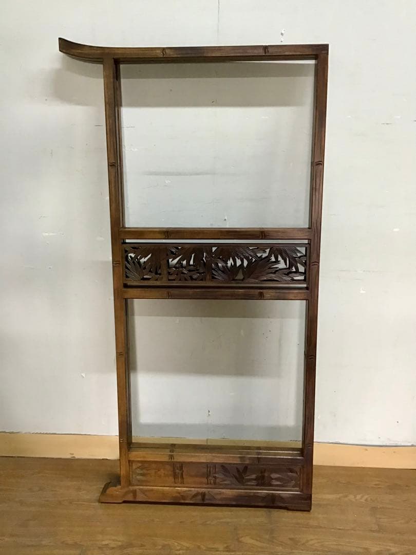 よかじー様専用☆管218☆珍品☆軽井沢彫☆衣桁☆着物ハンガー☆竹模様