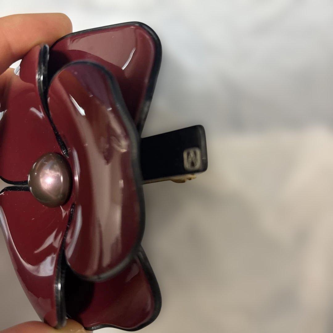 アレクサンドルドゥパリ カメリア バレッタ ボルドー バッグ付き