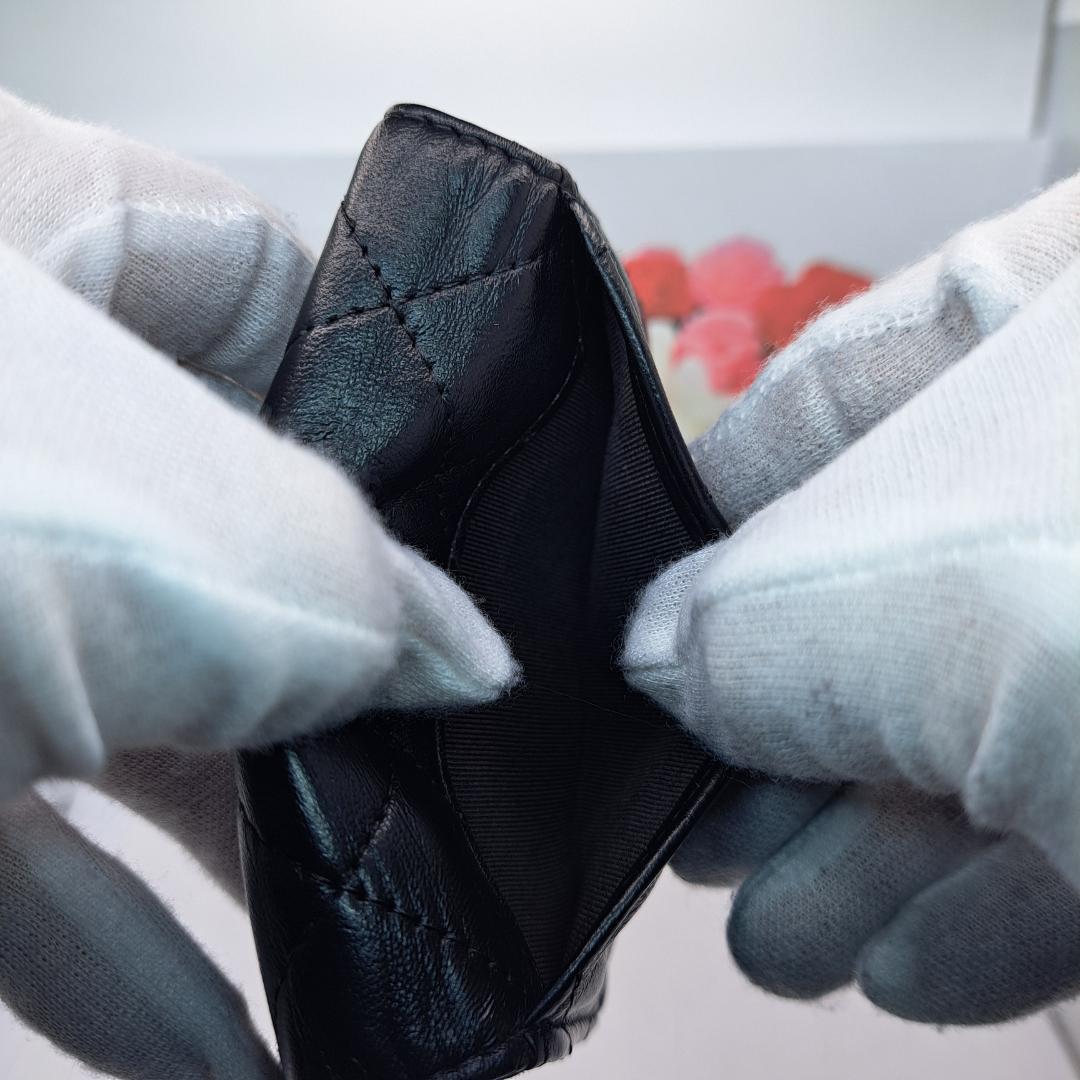 CHANEL　マトラッセ　キーケース　ブラック 　ラムスキン