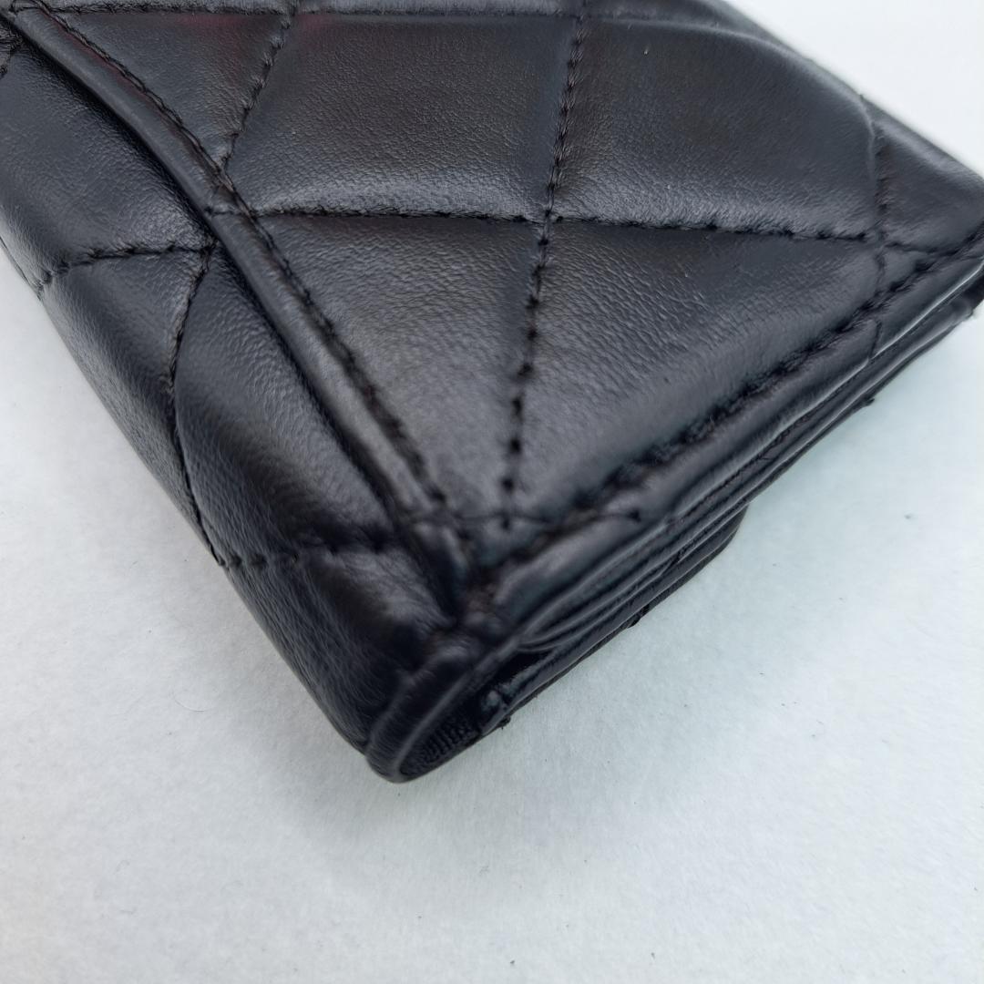 CHANEL　マトラッセ　キーケース　ブラック 　ラムスキン