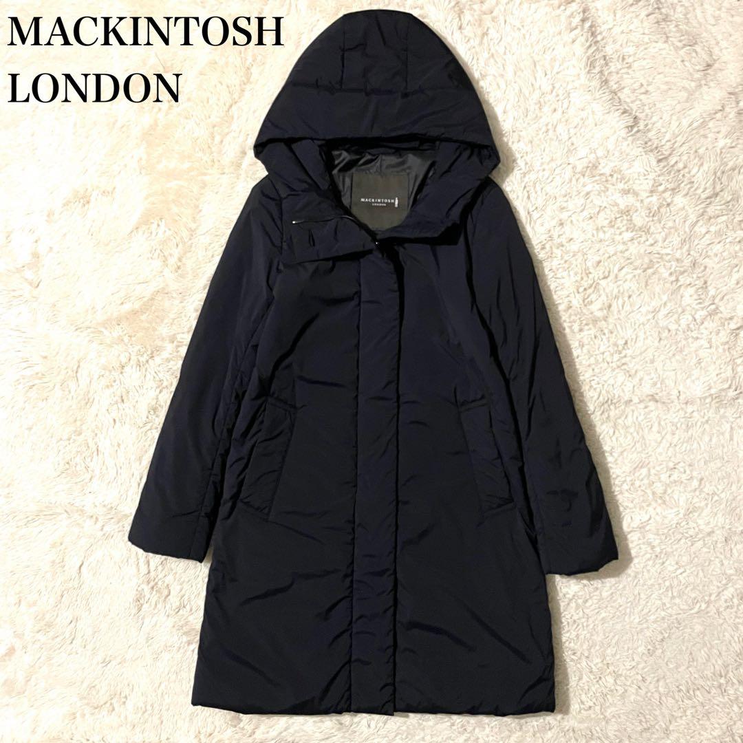 極美品】マッキントッシュロンドン ロングダウンコート ブラック 38 M
