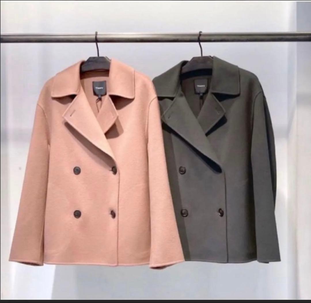 【未使用】Theory セオリー 21AW ダブルフェイス　ピーコート 未使用】Theory セオリー 21AW ダブルフェイス ピーコート - メルカリ