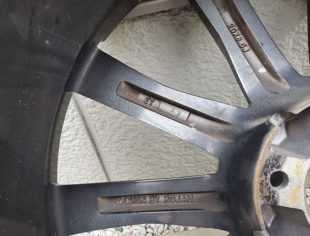 ROJAMロジャム スレイヴ ブラックトゥールビヨン 20インチ 8.5J 35