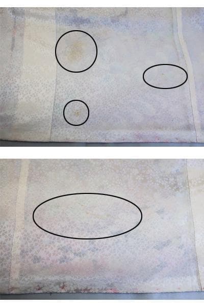 ☆専用☆振袖 辻が花 オフホワイト 銀通し 身丈165cm お洒落