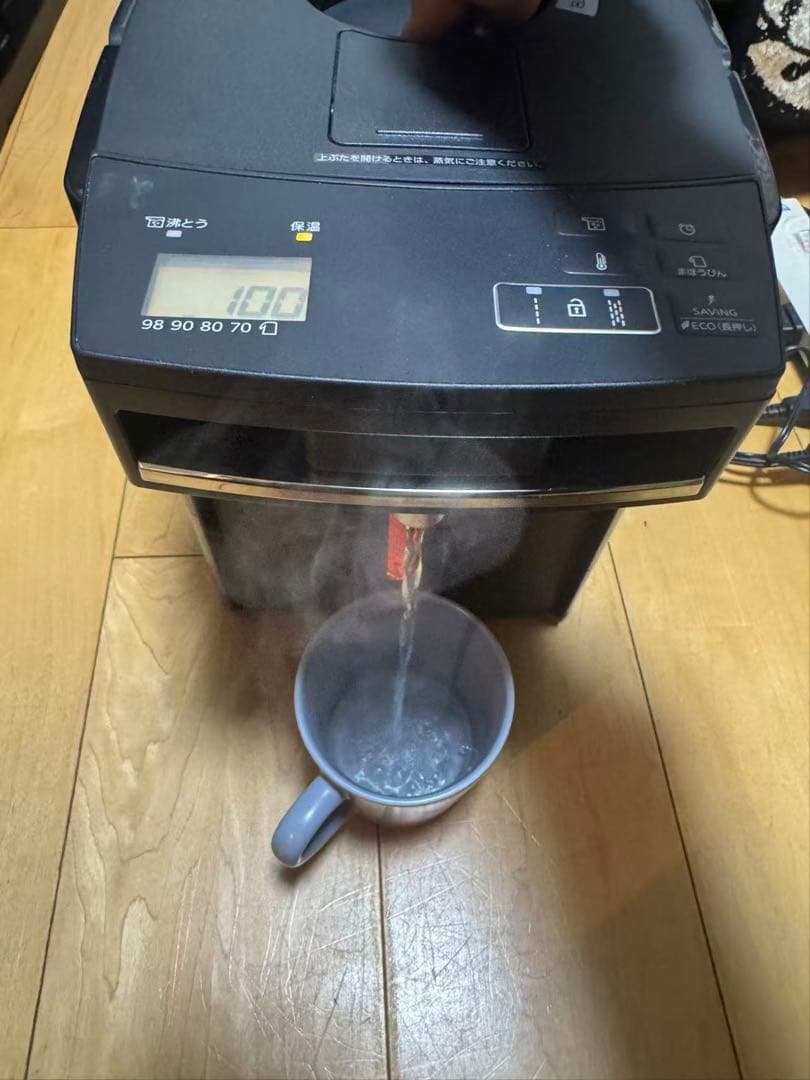 TIGER 魔法瓶ポット 2.2L ブラックpim-g220 消毒済み