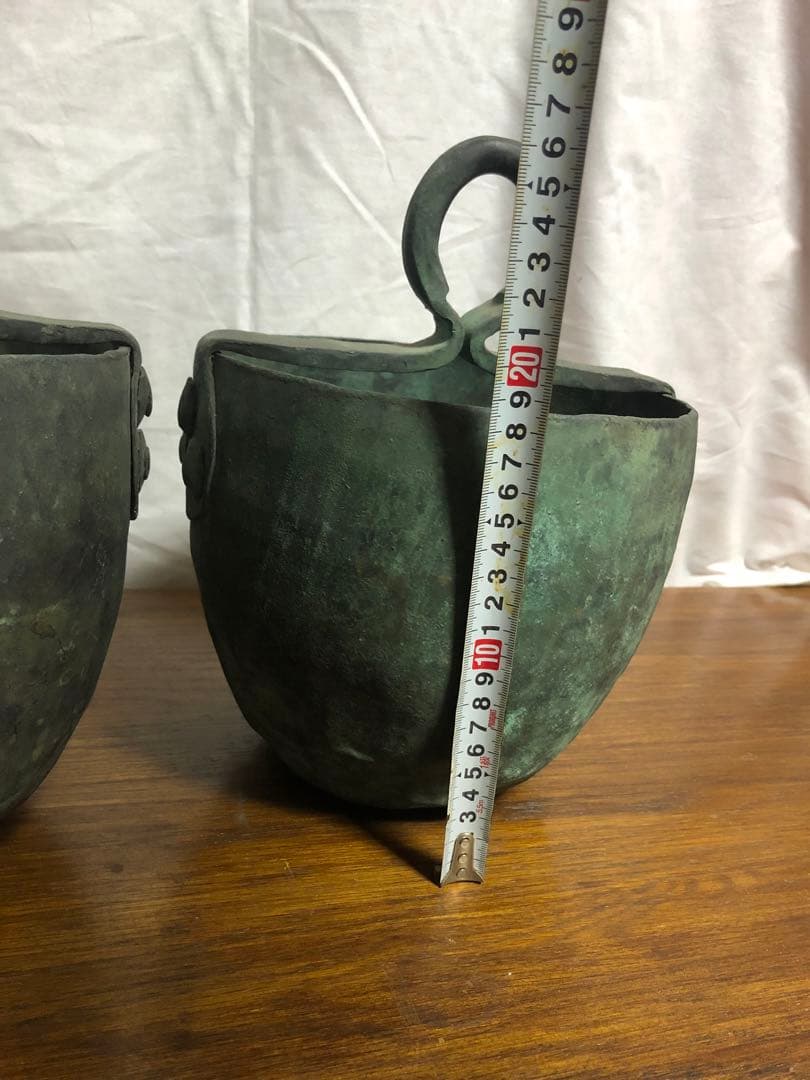 釣瓶/2個セット/アンティーク 緑錆