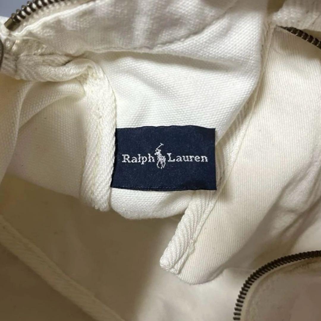 希少✨ポロラルフローレン 2way キャンバス ベア ボストン ホワイト白