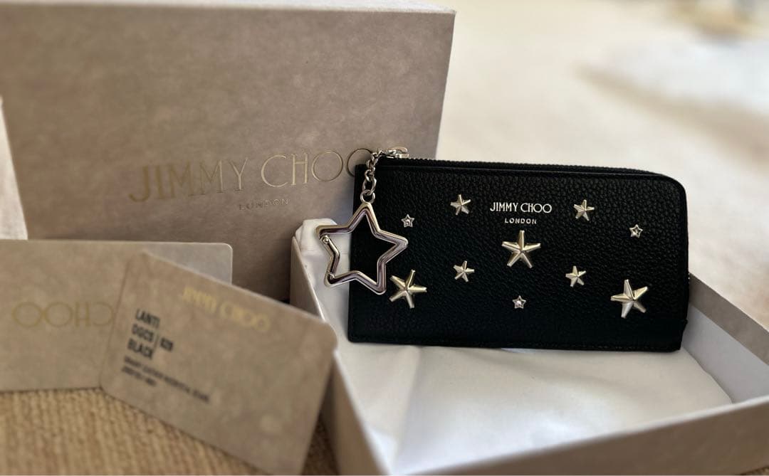 ジミーチュウ フラグメントケース カードケース スタースタッズ付