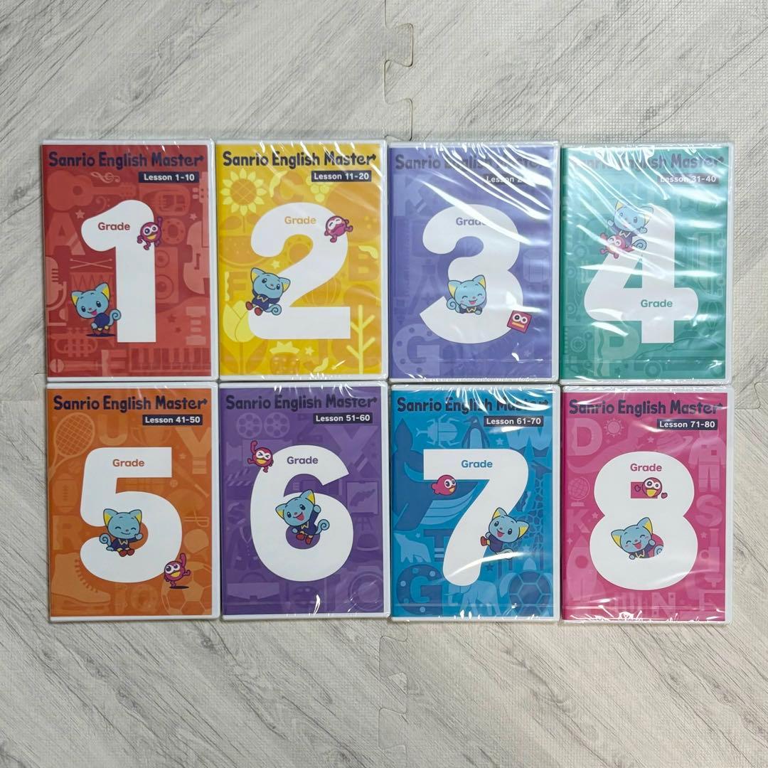 n*a様 新品未開封 サンリオ英語 DVD 全巻セット サンリオイングリッシュマスタ Sanrio English MasterーDVD16枚 grade1
