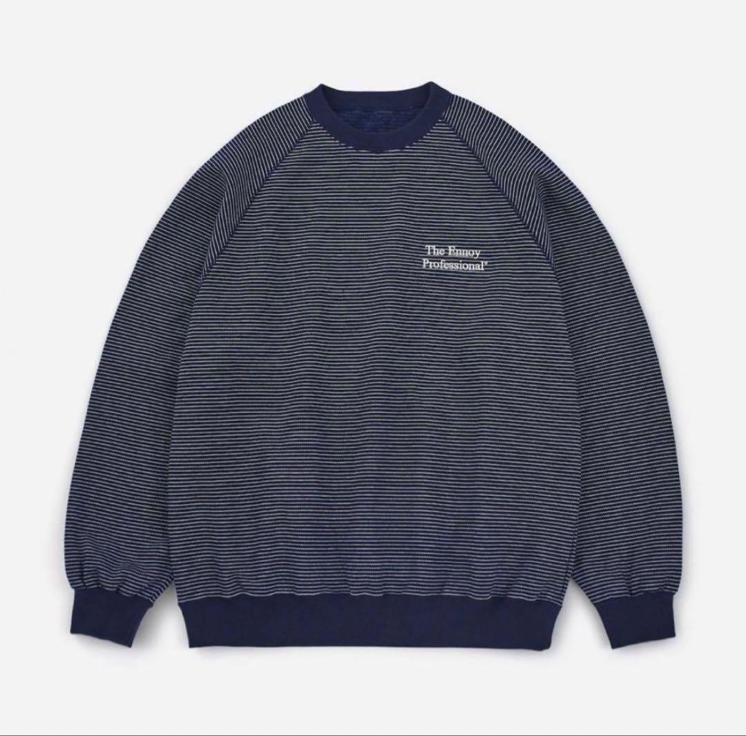 ネイビー・ストライプ トレーナー XXL - メルカリ