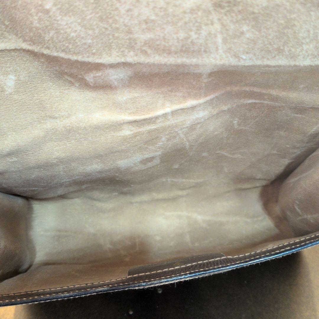 GUCCI シェリーライン GG クラッチバッグ ブラウン レザー ロゴ