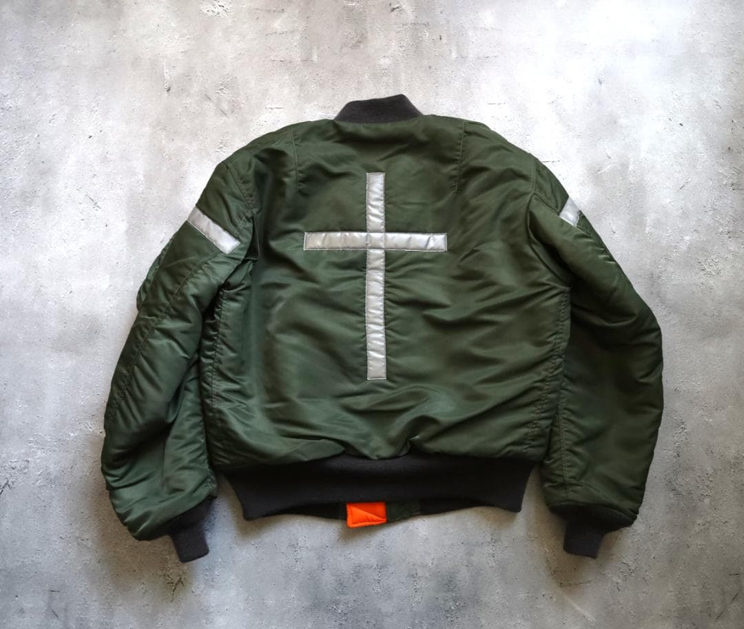 Lサイズ】バズリクソンズ MA-1 Dタイプ リフレクター フライト