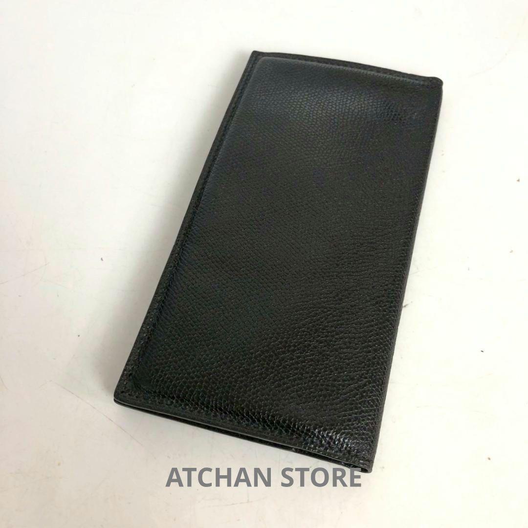 Valextra ヴァレクストラ レザー 長財布 ブラック レディース ブランド