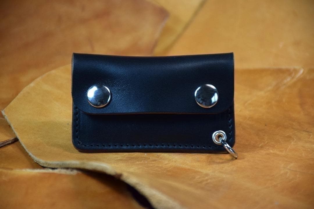 ホースバット 小さいコインケース 小銭入れ 馬革 黒 茶芯 - メルカリ