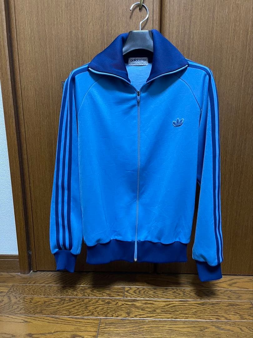 adidas descente 80s track jacket blue - メルカリ