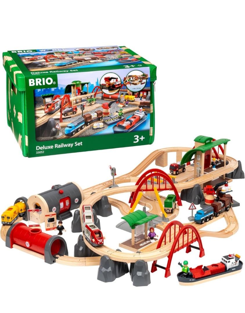BRIO ブリオ デラックス レールウェイセット 33052／使用頻度低・美品