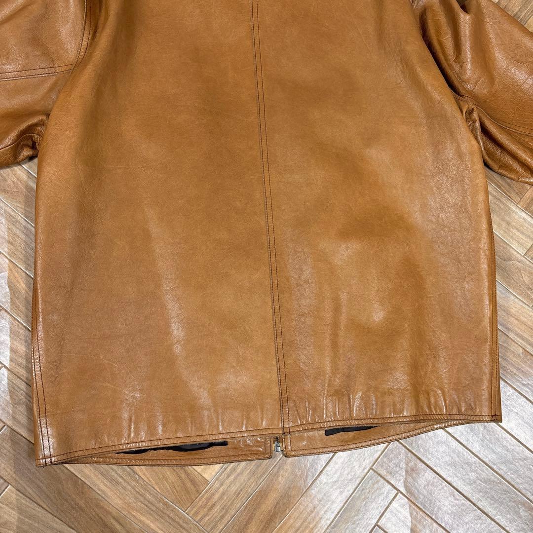 00s OLD GAP レザージャケット 牛革 本革 キャメルブラウン M