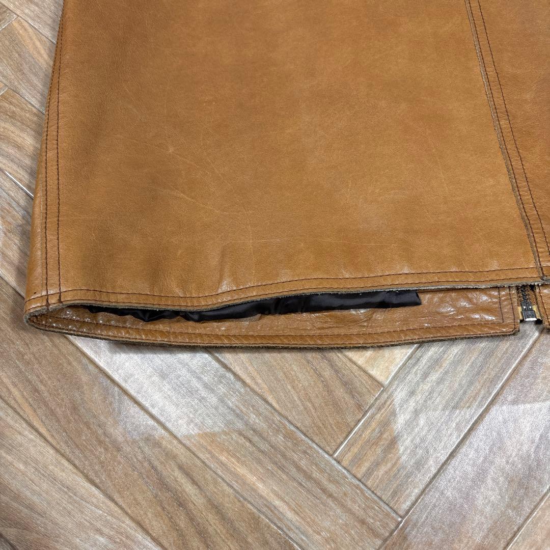 00s OLD GAP レザージャケット 牛革 本革 キャメルブラウン M