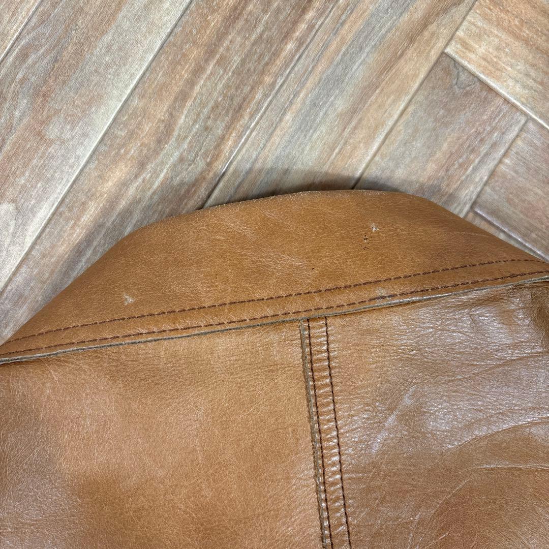 00s OLD GAP レザージャケット 牛革 本革 キャメルブラウン M