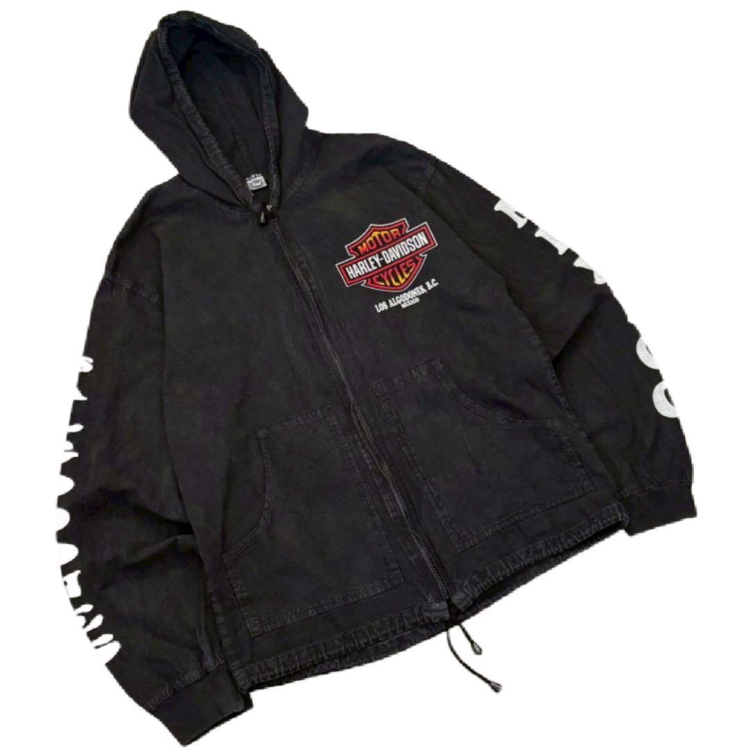 90's USA Harley Davidson コットンジャケット